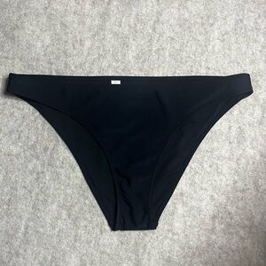 Aerie Bikini Bottom High‎ Cut Cheeky XXL Black Swim Beach Swimwear NWT